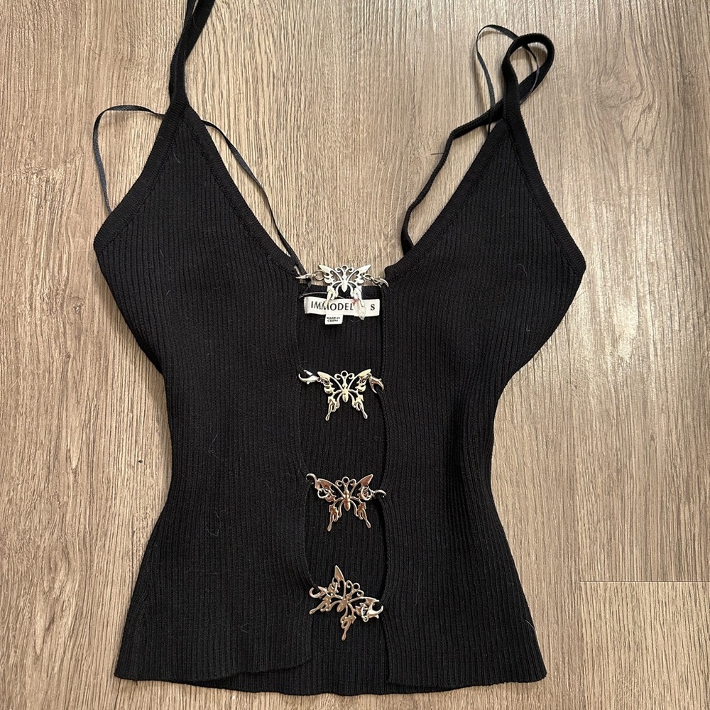 Butterfly Chain Cut Out Cami